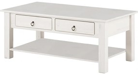 Biely konferenčný stolík z borovicového dreva Støraa Inda