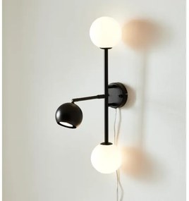 Markslöjd 108255 - Nástenné svietidlo BESIDE 2xG9/20W/230V + 1xGU10/7W/230V čierna