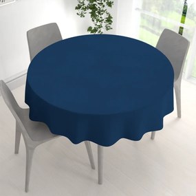 Biante Dekoračný okrúhly obrus BKU-117 Námornícky modrý Ø 110 cm