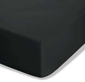 Čierna napínacia perkálová plachta 90x190 cm Easy Iron Percale – Catherine Lansfield