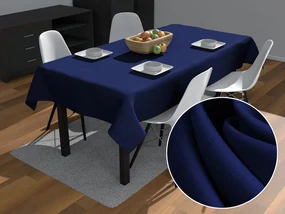 Biante Dekoračný obdĺžnikový obrus Rongo RG-084 Námornícka modrá 140x200 cm
