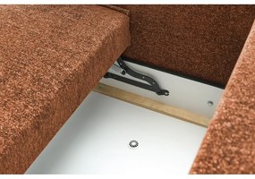 Oranžovohnedá rozkladacia pohovka Emile - Bobochic Paris