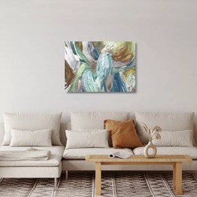Sklenený obraz - Abstraktné maľba postavy (70x50 cm)