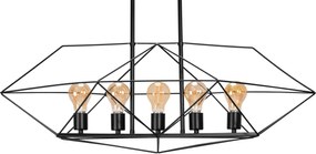 Toolight Toolight, stropné svietidlo 5xE27 APP1037-5CP, čierna, OSW-05561