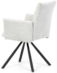 Autronic BONTEC Jedálenská stolička, krémová, látka bouclé, DCH-W1117 CRM2 Farba: Hnedá