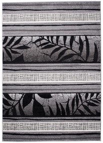 Koberec Sumatra H093A Carving Leaves sivý
