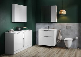 Cersanit City, skrinkové umývadlo 80x46 cm, biela, K35-061