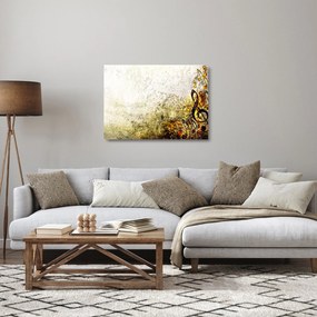 Sklenený obraz - Sila hudby (70x50 cm)