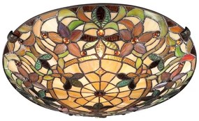Elstead QZ-KAMI-F - Stropné svietidlo Tiffany KAMI 2xE27/60W/230V