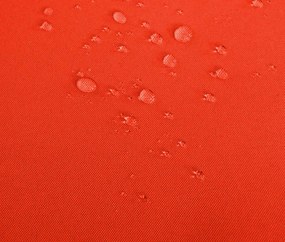 Polyratanová záhradná lavica Halden - čierna, vankúš terakota