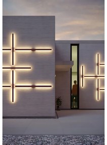 Redo 90622 -LED Vonkajšie nástenné svietidlo REFLEXA LED/20W/230V 3000K IP54 hnedá