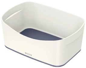 Bielo-sivý plastový úložný box MyBox - Leitz