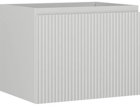 Mexen Rivel, kúpeľňová skrinka 60 cm, 1 zásuvka, drážkovaná, sivá matná, 91A20-06047-1-BF62