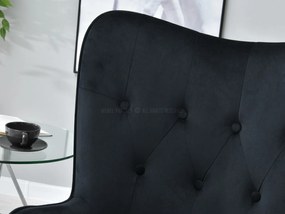 Kreslo Truni (čierna + chrómová). Akcia -22%. Vlastná spoľahlivá doprava až k Vám domov. 1110417