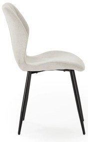 Krémové jedálenské stoličky v súprave 4 ks Milu – Marckeric