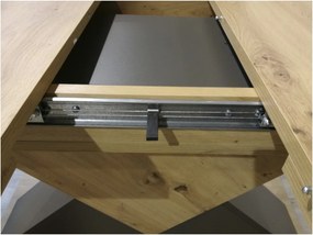 Sconto Jedálenský stôl LIV T dub artisan/antracit