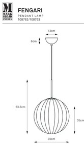 Markslöjd 108763 - Luster na lanku FENGARI 1xE14/40W/230V béžová