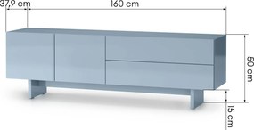 TV stolek Glim 160 cm modrý