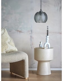 Sivé závesné svietidlo so skleneným tienidlom ø 22 cm Adar – Bloomingville