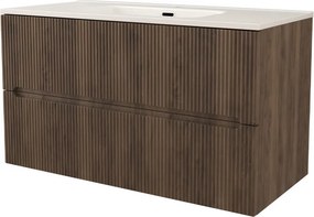 XXXLutz SPODNÁ UMÝVADLOVÁ SKRINKA, farba vlašského orecha, farba vlašského orecha, 100/55/45,6 cm Welnova - Kúpeľňové skrinky - 000970004001