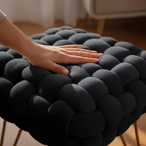 Taburetka DOTTY čierna