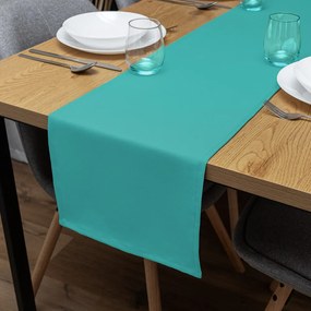 Biante Dekoračný behúň na stôl Rongo RG-020 Tyrkysový 35x180 cm
