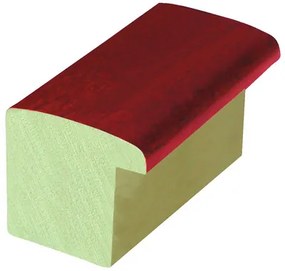 DANTIK rám na obraz 60x80 | BOX červená mořená (Plexi Čiré)