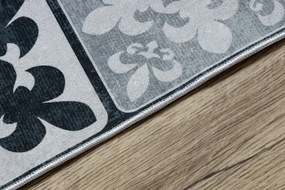 Protišmykový behúň LOTUS CLOVER 60970 sivý