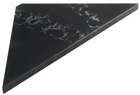 SAPHO AE200-0598 Abeline rohová polica rockstone 20 x 20 cm, black attica