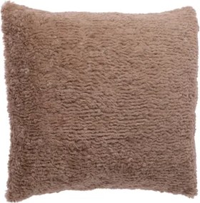 Dekoračný chlpatý vankúš Jane 45x45 cm, béžový%