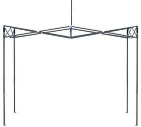 Nožnicový stan 3×3 m – záhradný pavilón pre veľtrhy, expresné akcie a catering, čierny Springos GP0004