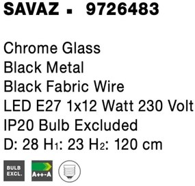 Retro luster Savaz B 28 chróm