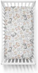 Ankras, bavlnená plachta/ prestieradlo s gumičkou, Safari, Rozmer 140x70cm
