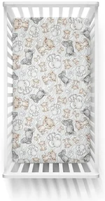 Ankras, bavlnená plachta/ prestieradlo s gumičkou, Safari, Rozmer 140x70cm