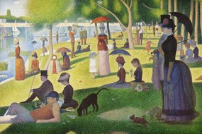 Obrazová reprodukcia A Sunday on La Grande Jatte (Traditional Vintage Landscape) - Georges Seurat, (40 x 26.7 cm)