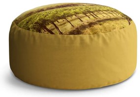 Taburet Circle vinica, žltá