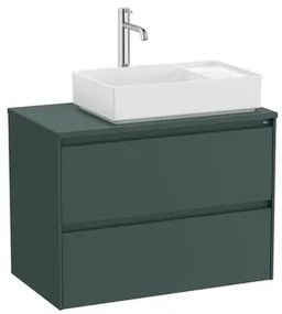 Roca Ona kúpeľňová skrinka pod umývadlo 79,4x58,3x45,7 cm zelená mat ONADESK802ZZMP
