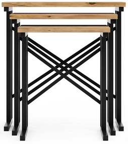 Odkladací stolík Brown Cross, 3 ks
