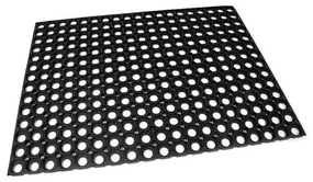 Gumová čistiaca rohož Honeycomb 60 x 80 x 1,6 cm, čierna