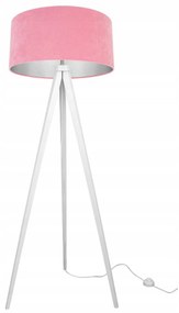 Stojacia lampa Mediolan, 1x textilné tienidlo (výber z 10 farieb), (výber zo 6 farieb konštrukcie), ch