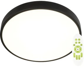 LED stropné svietidlo Top Light Metal 51W 5100lm 3000-6500K čierne s diaľkovým ovládaním