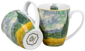 Porcelánový hrnček Van Gogh Wheat Field 350 ml sada 2ks