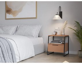 Nočný stolík v tehlovej farbe Velia – Marckeric