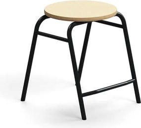 Stolička ALTUS, výška 440 mm, antracit/breza