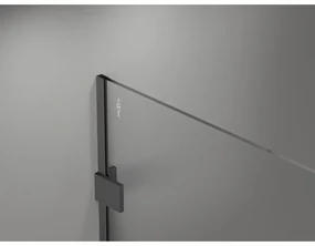 Mexen Lunar, sprchová stena pravá 90 x 200 cm, priehľadná 8 mm, grafitová, 830-090-000-95-00-P