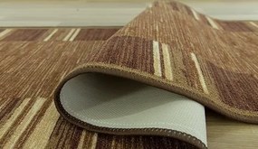 Associated Weavers, Protišmykový behúň na mieru Adagio 17 hnedý, šíre 90 cm, hnedá, chodba / predsieň