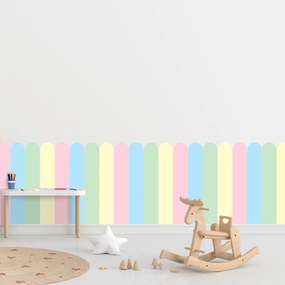 PIPPER. Textilná samolepiaca tapeta - Oblúk - Pastelová farba Veľkosť: 80 cm