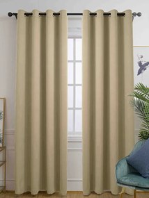Zatemňovacie závesy Stefano krémová – 140 × 250 cm (2ks)