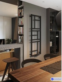 DK INSTAL-PROJEKT Mondrian 1440x600 elektrický radiátor Graphite C12