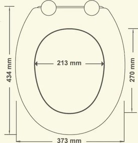WC sedátko OAK WHITE